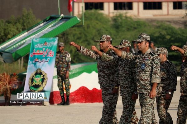 رژه روز ارتش در جزیره کیش