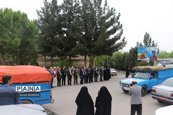 اعزام کاروان کمک‌های اداره کل آموزش و پرورش خراسان رضوی