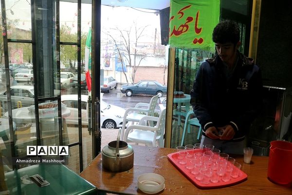 ایستگاه صلواتی سازمان دانش‌آموزی آذربایجان شرقی به مناسبت نیمه شعبان