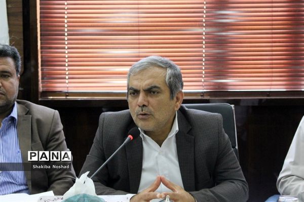 جلسه تعامل و هماهنگی سازمان بسیج فرهنگیان سپاه امام صادق (ع) استان بوشهر