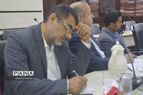 جلسه تعامل و هماهنگی سازمان بسیج فرهنگیان سپاه امام صادق (ع) استان بوشهر