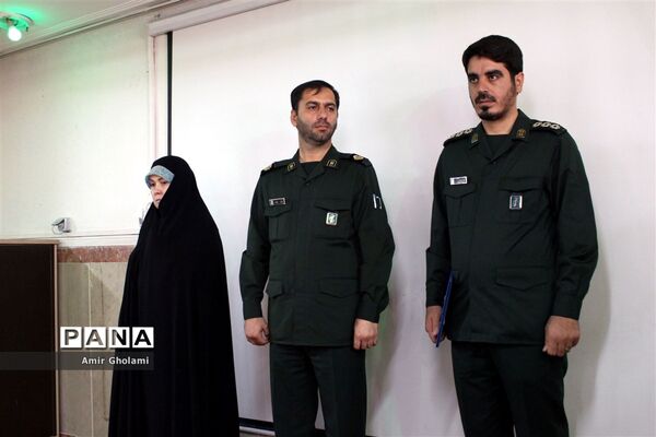 برگزاری مراسم تکریم و معارفه فرماندهان حوزه مقاومت بسیج دانش‌آموزی و فرهنگیان چهاردانگه