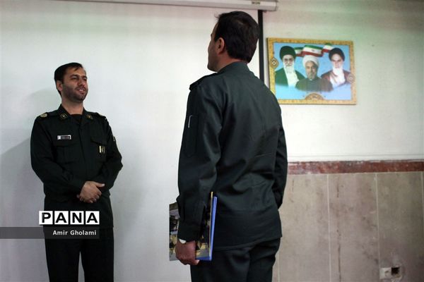 برگزاری مراسم تکریم و معارفه فرماندهان حوزه مقاومت بسیج دانش‌آموزی و فرهنگیان چهاردانگه