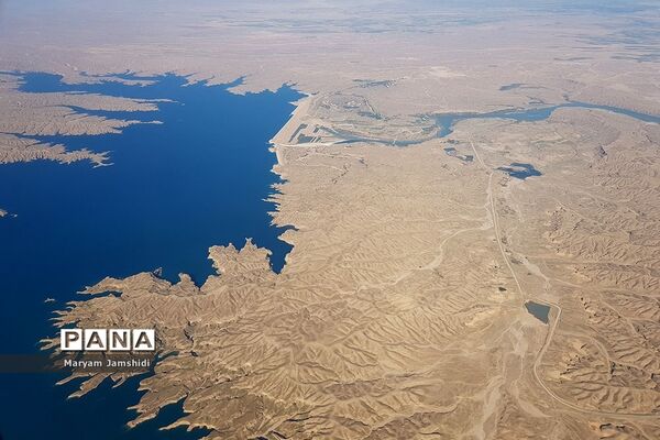 تصاویر هوایی از آخرین وضع مناطق سیل‌زده در لرستان و خوزستان