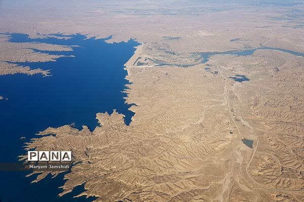 تصاویر هوایی از آخرین وضع مناطق سیل‌زده در لرستان و خوزستان