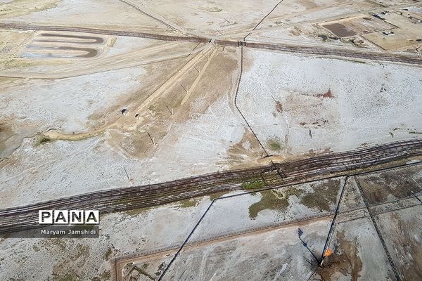 تصاویر هوایی از آخرین وضع مناطق سیل‌زده در لرستان و خوزستان