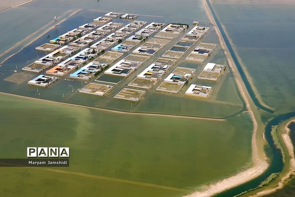 تصاویر هوایی از آخرین وضع مناطق سیل‌زده در لرستان و خوزستان