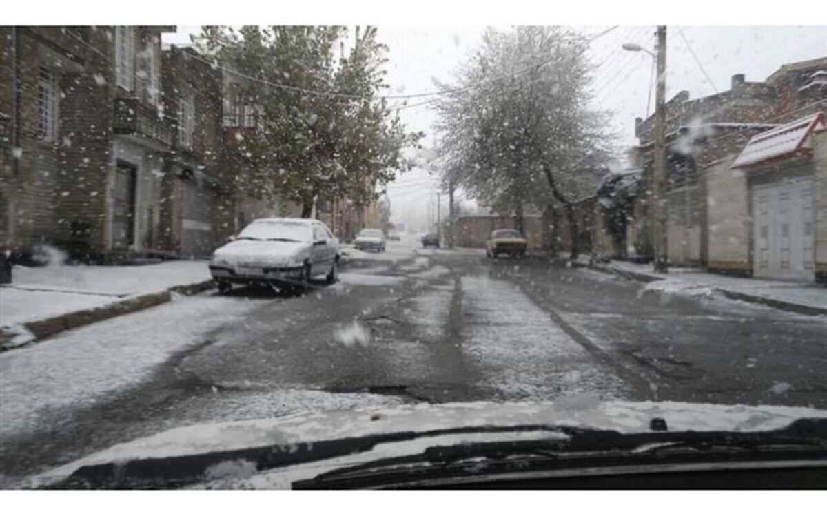 برف اردیبهشتی در محورهای پنج استان کشور