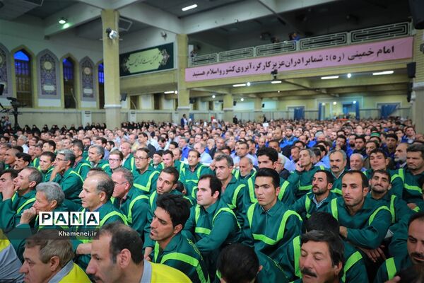 دیدار کارگران با مقام معظم رهبری