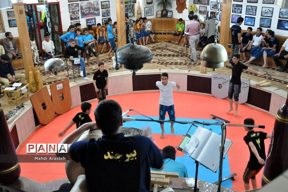 مسابقات بین گودی زورخانه مالک اشتر بیرجند