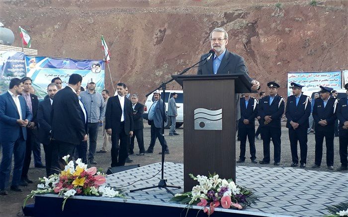 افتتاح طرح های عمرانی در جلگه رخ با حضور رئیس مجلس شورای اسلامی