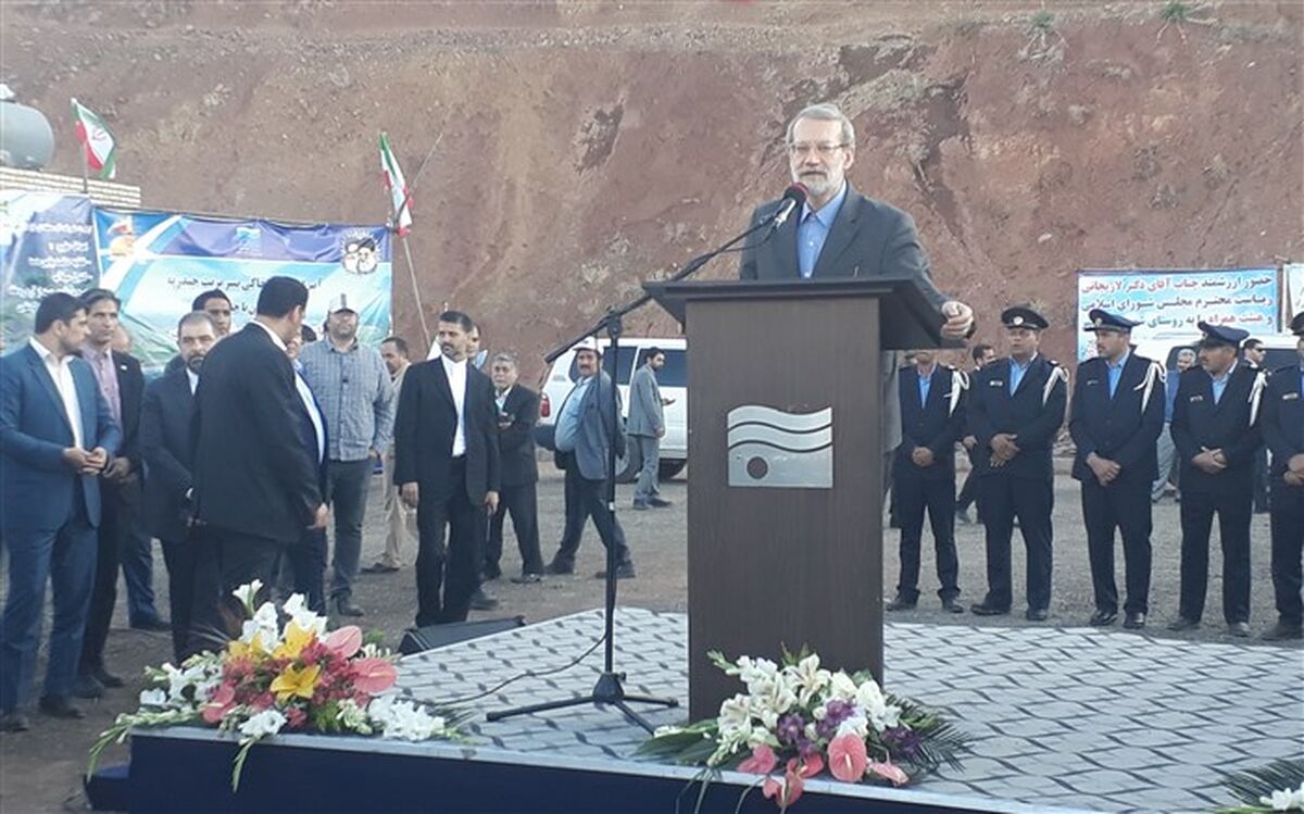 افتتاح طرح های عمرانی در جلگه رخ با حضور رئیس مجلس شورای اسلامی