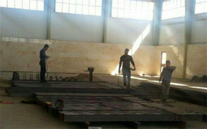 تکمیل پروژه سالن ورزشی روستای ابراهیم آباد فشافویه