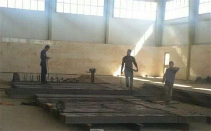 تکمیل پروژه سالن ورزشی روستای ابراهیم آباد فشافویه