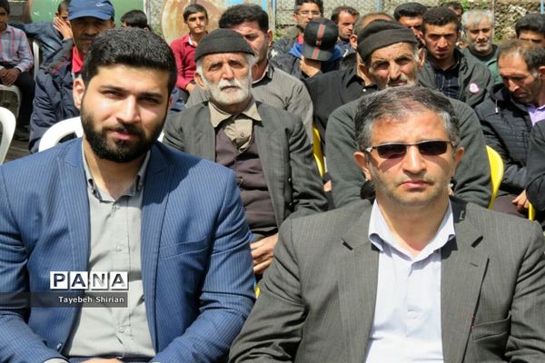 آیین کلنگ‌زنی دبستان مشارکتی داریوش کمالی در روستای یازن رامسر