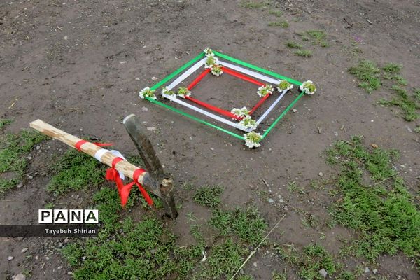 آیین کلنگ‌زنی دبستان مشارکتی داریوش کمالی در روستای یازن رامسر