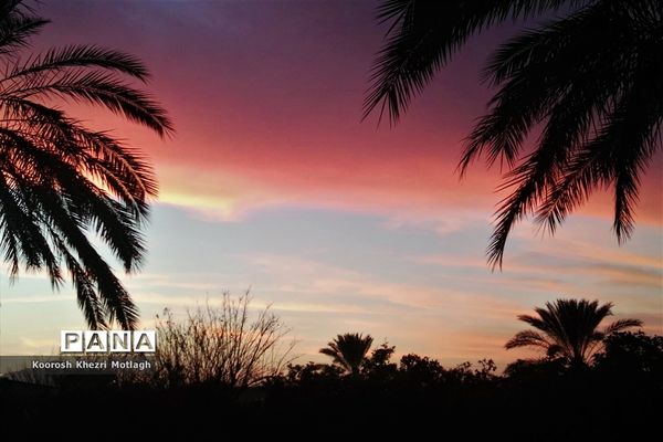 آسمان سرخ کازرون