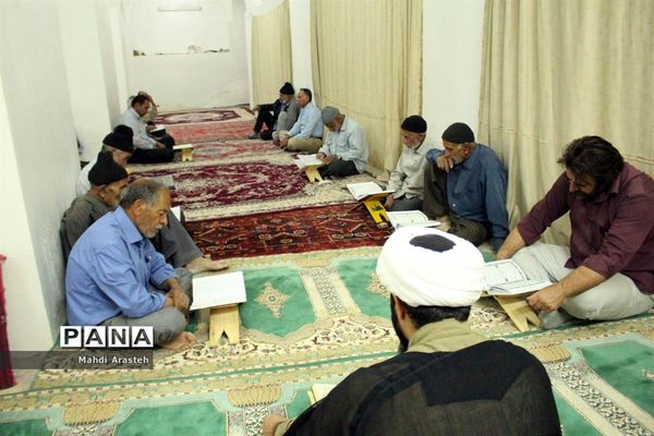 مراسم ترتیل خوانی قرآن در مسجد جامع شهرستان خوسف خراسان جنوبی