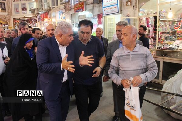 بازدید مدیران ارشد بیمه کشور و  نماینده مردم تبریز،  اسکو و آذرشهر از بازار تبریز