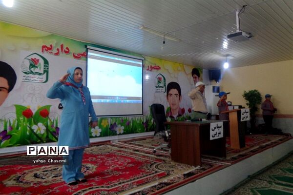 مراسم بزرگداشت سالروز تاسیس سازمان دانش آموزی در دبستان شهید قلی زاده  شبانکاره-1