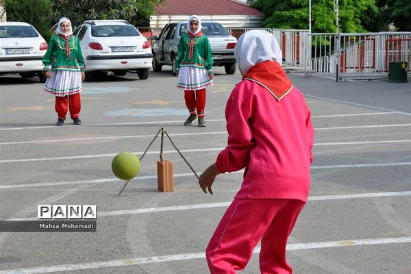 بازی بومی‌محلی دانش‌آموزان پیشتاز در میاندورود