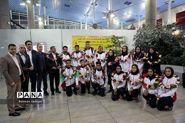 بازگشت تیم ملی دو و‌ میدانی دانش‌آموزان از مسابقات جهانی کرواسی