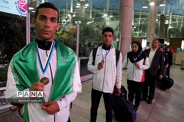 بازگشت تیم ملی دو و‌ میدانی دانش‌آموزان از مسابقات جهانی کرواسی