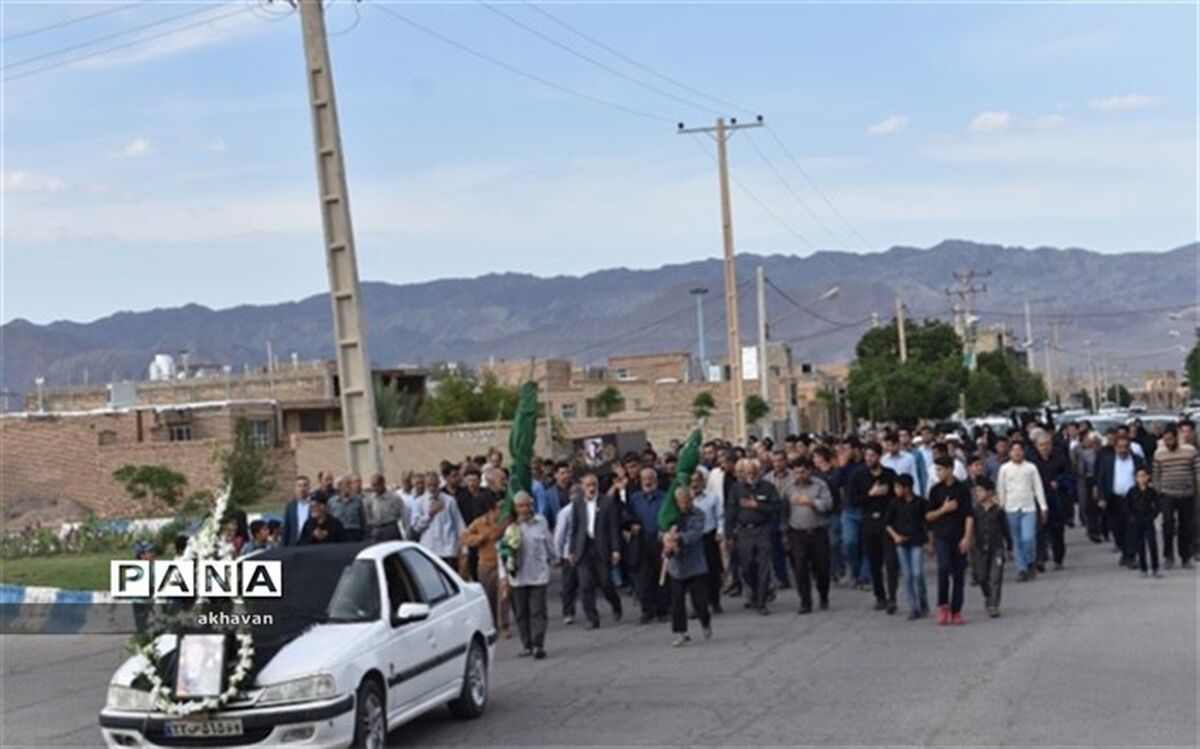 پیکر  پدر  شهیدان علی اکبر و محمد جلیلی در بهاباد تشییع  شد