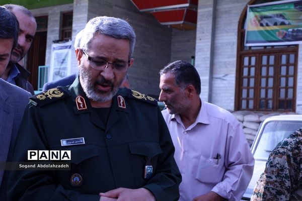 بازدید معاون وزیر کشور  و فرمانده سازمان بسیج مستضعفین کشور ازمناطق‌سیل‌زده سیمرغ