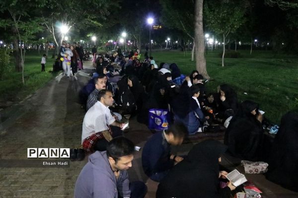 مراسم احیاء شب نوزدهم ماه رمضان در پارک ملت مشهد مقدس