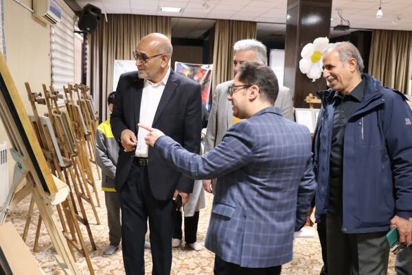 افتتاح نمایشگاه هنری دانش‌آموزی در دبستان دوره دوم سلیمانی
