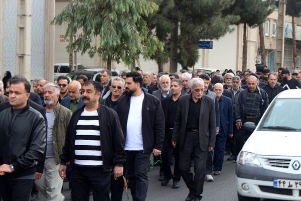 مراسم تشییع مادر شهید «حسین بی‌تا» در قم