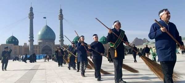 آیین جاروکشی مسجد مقدس جمکران