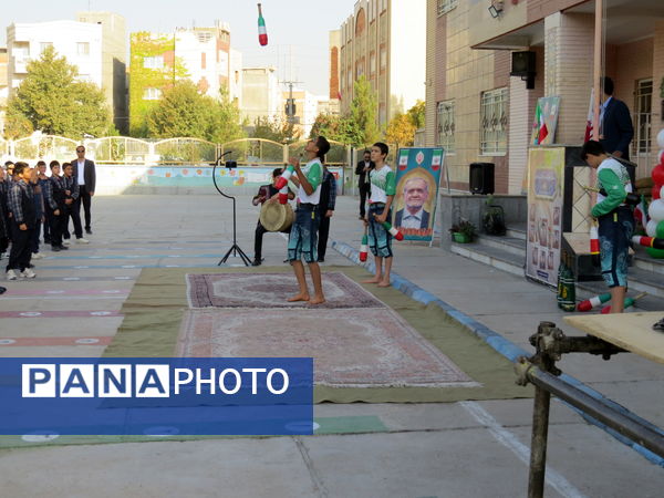 آغاز روزی پرنشاط با اجرای ورزش صبحگاهی در مدارس بجنورد 