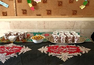 ایستگاه صلواتی در مدرسه حضرت زینب برپا شد