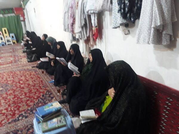 قرائت دعای پرفیض ندبه در مسجد ابوالفضلی بار