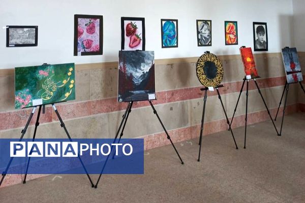 نمایشگاه ایرانمون هنرستان پروین اعتصامی  پردیس به مناسبت دهه فجر 