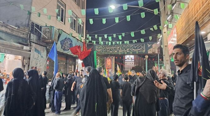 خیمه عزای اباعبدالله (ع) در قلب کرج برپا شد