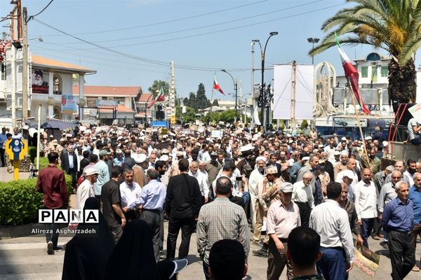 راهپیمایی روز قدس در بابلسر