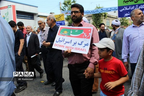 راهپیمایی روز قدس در قائم‌شهر