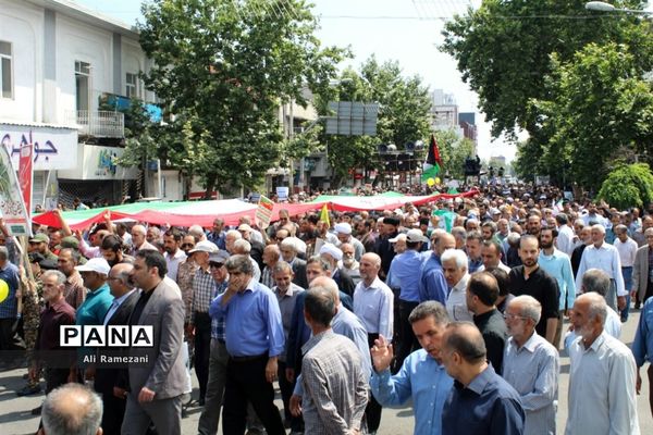 راهپیمایی روز قدس در قائم‌شهر