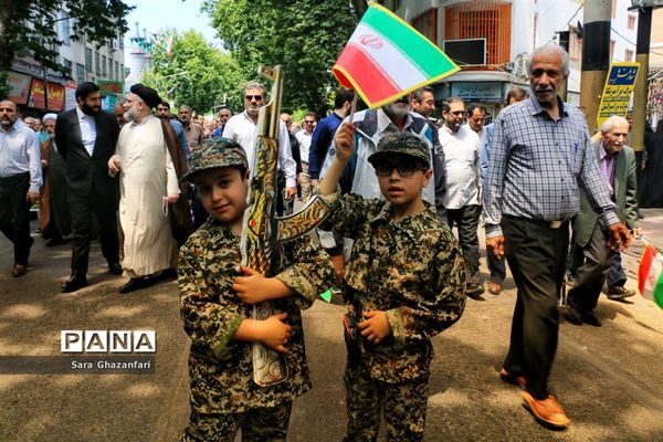 راهپیمایی روز قدس در ساری