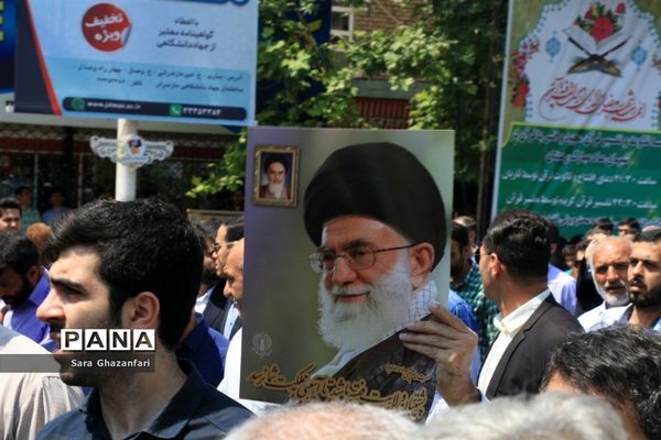 راهپیمایی روز قدس در ساری