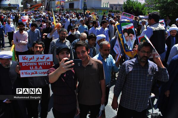 راهپیمائی روز جهانی قدس د ر  قم