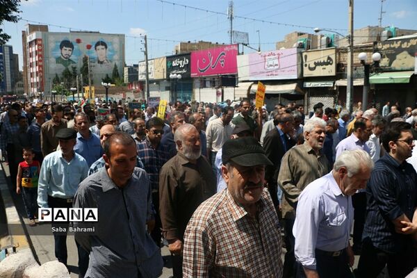 راهپیمایی بزرگ مردم شهرقدس در روز جهانی قدس