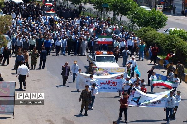 حضور باشکوه مردم فشافویه در راهپیمایی روز جهانی قدس