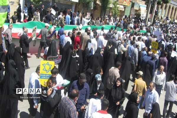 راهپیمایی روز قدس در کرمانشاه