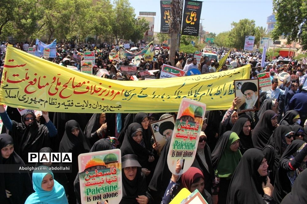 راهپیمایی روز جهانی قدس در بوشهر-1