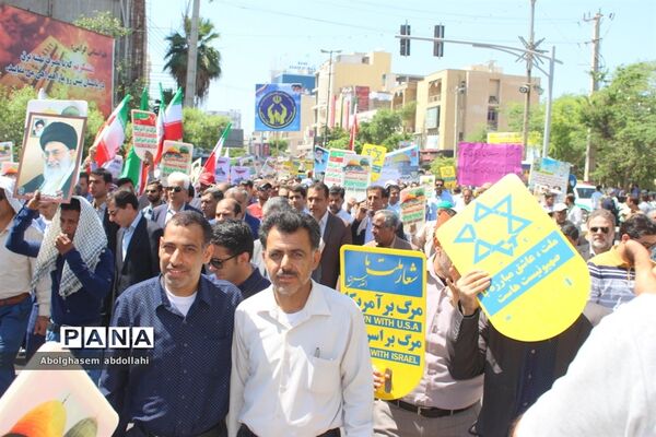 راهپیمایی روز جهانی قدس در بوشهر-1