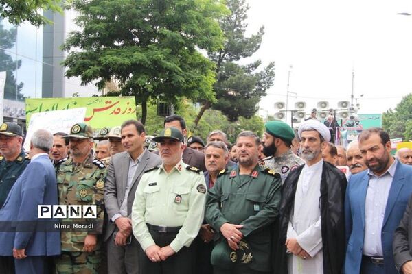 راهپیمایی روز قدس در خراسان شمالی